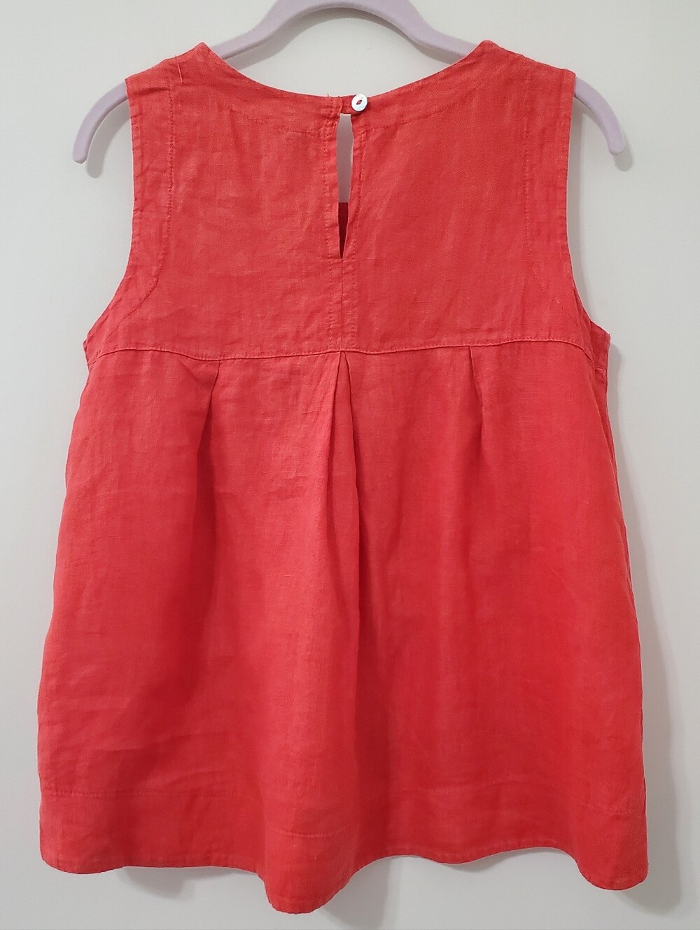 INIZIO Italian Linen Sleeveless Red Tank Top Women Small - Picture 2 of 6